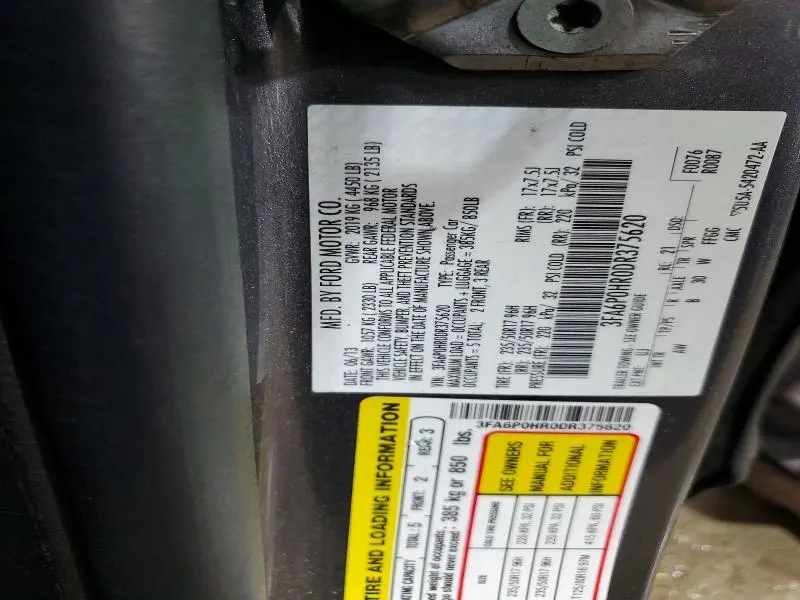 2013 FORD FUSION SE  