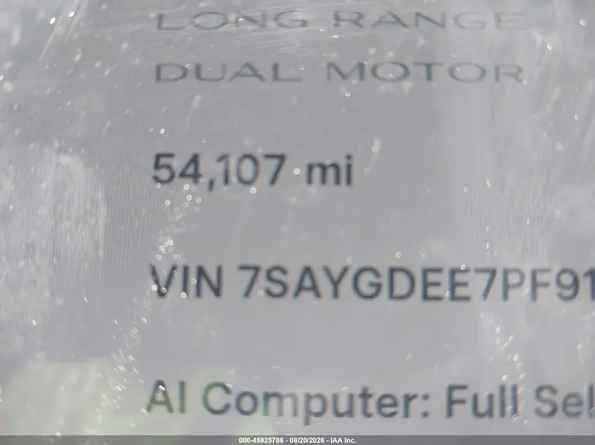 2023 TESLA MODEL Y AWD/LONG RANGE DUAL MOTOR ALL-WHEEL DRIVE