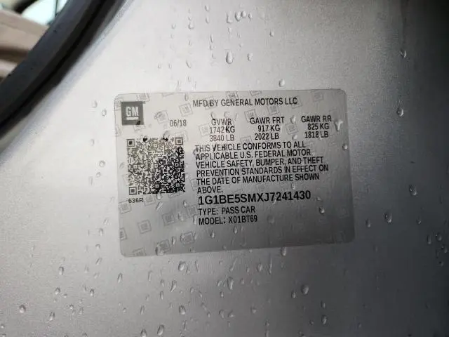 2018 CHEVROLET CRUZE LT  