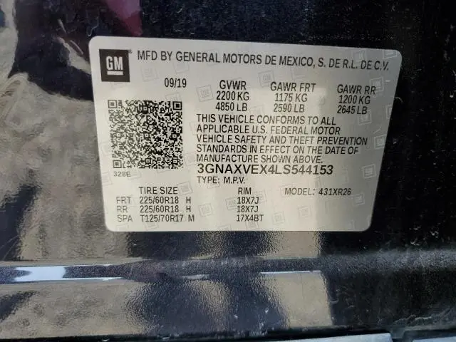 2020 CHEVROLET EQUINOX LT  