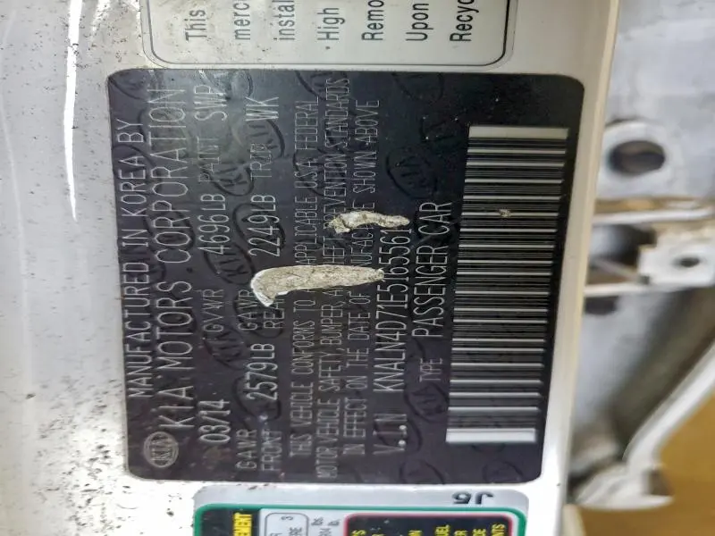 2014 KIA CADENZA PREMIUM  