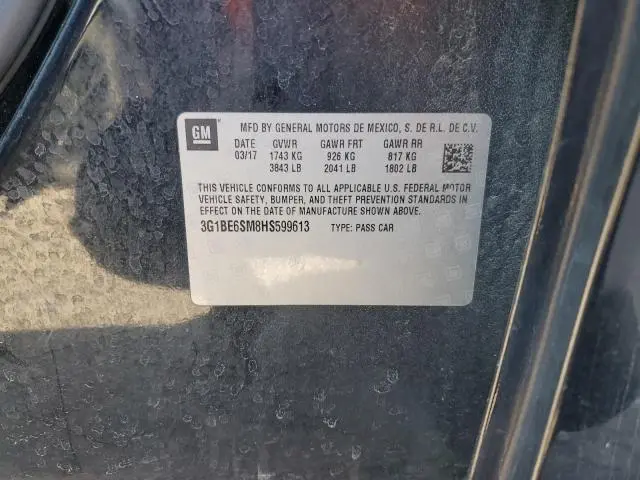 2017 CHEVROLET CRUZE LT  