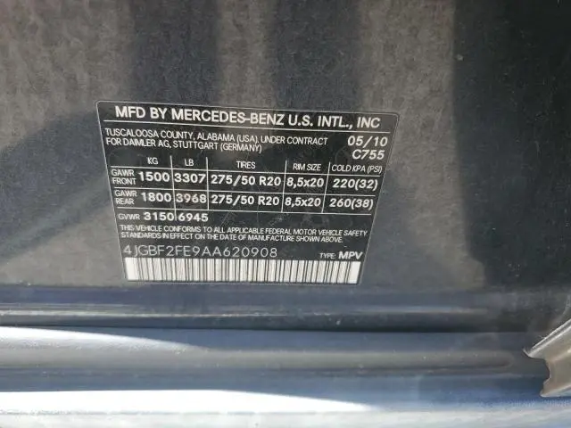 2010 MERCEDES-BENZ GL 350 BLUETEC  