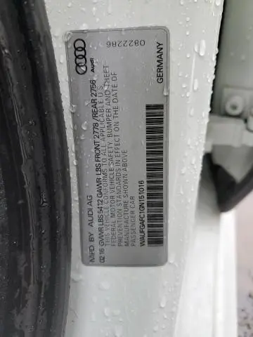 2016 AUDI A6 PREMIUM PLUS  