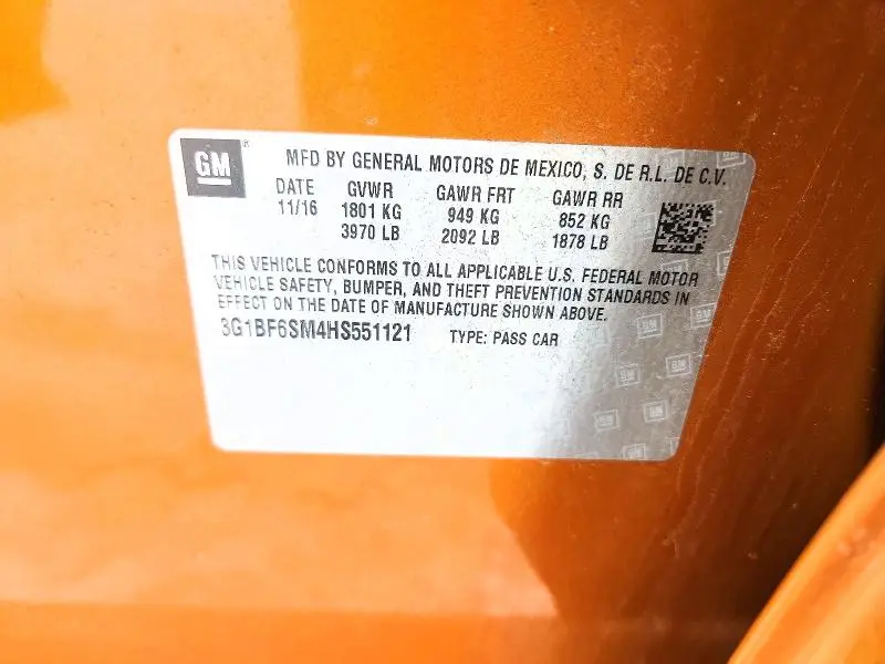 2017 CHEVROLET CRUZE PREMIER  