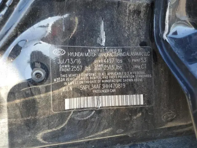 2017 HYUNDAI SONATA SPORT  