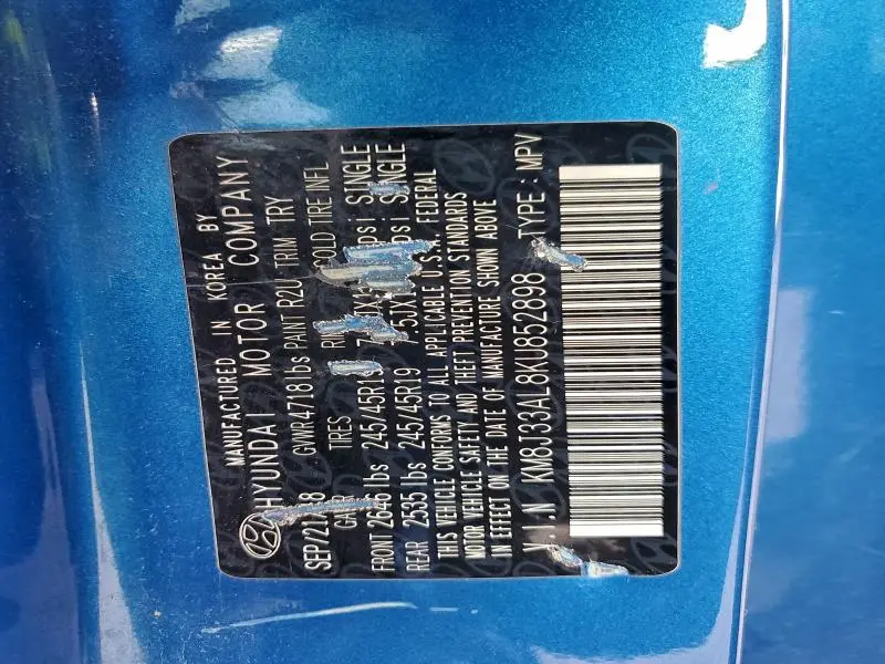 2019 HYUNDAI TUCSON LIMITED  