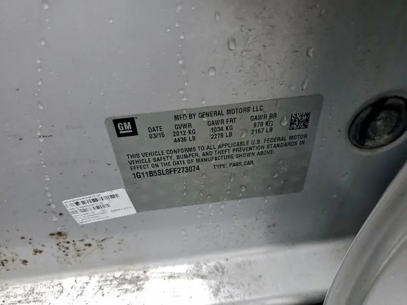 2015 CHEVROLET MALIBU LS  