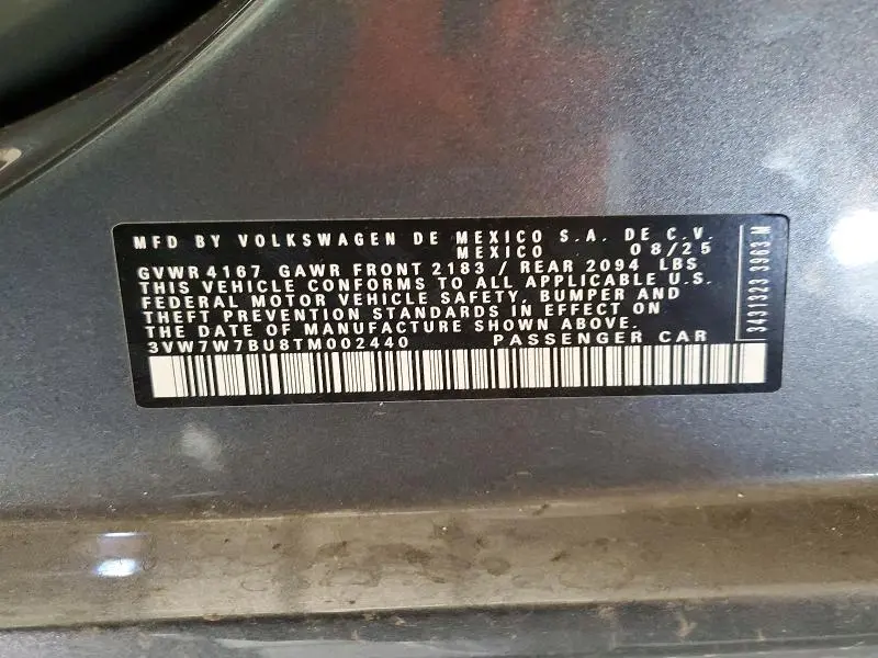 2026 VOLKSWAGEN JETTA SE  