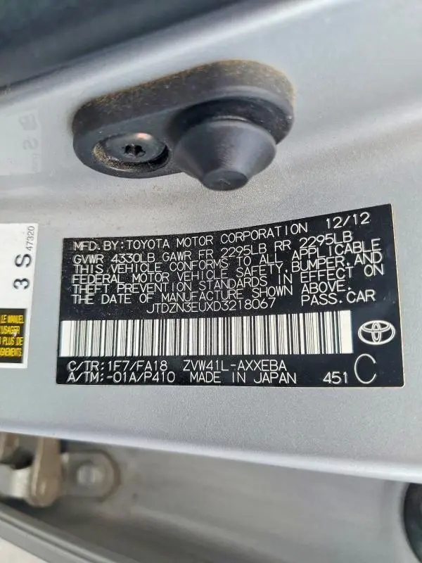 2013 TOYOTA PRIUS V THREE  