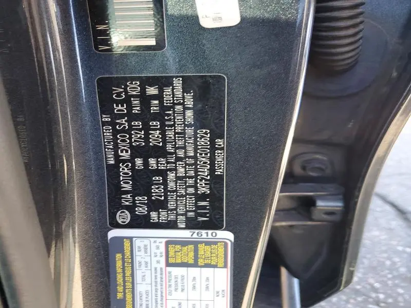 2019 KIA FORTE LXS  