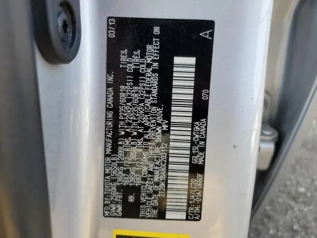 2013 LEXUS RX 350 BASE  