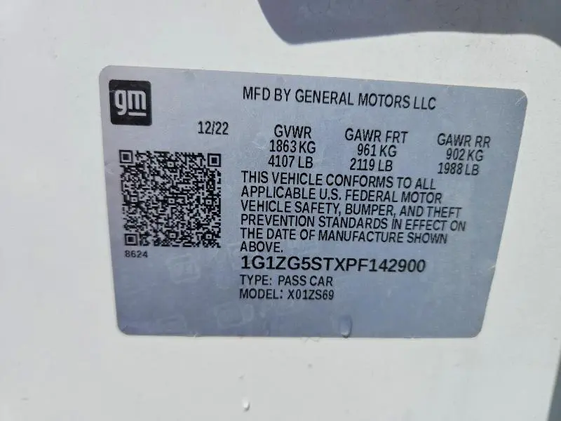 2023 CHEVROLET MALIBU RS  