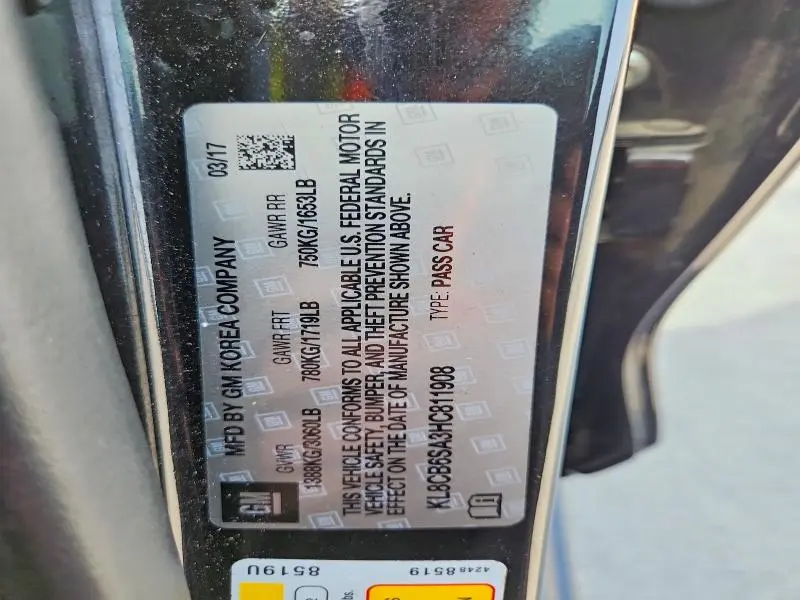 2017 CHEVROLET SPARK LS  