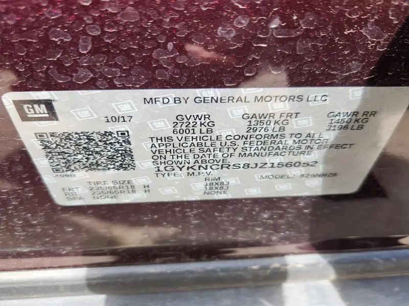 2018 CADILLAC XT5 LUXURY  