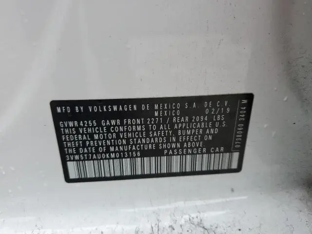 2019 VOLKSWAGEN GTI S  