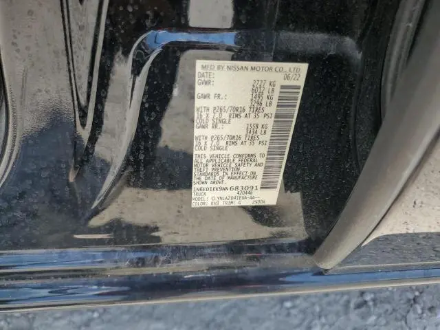 2022 NISSAN FRONTIER S  
