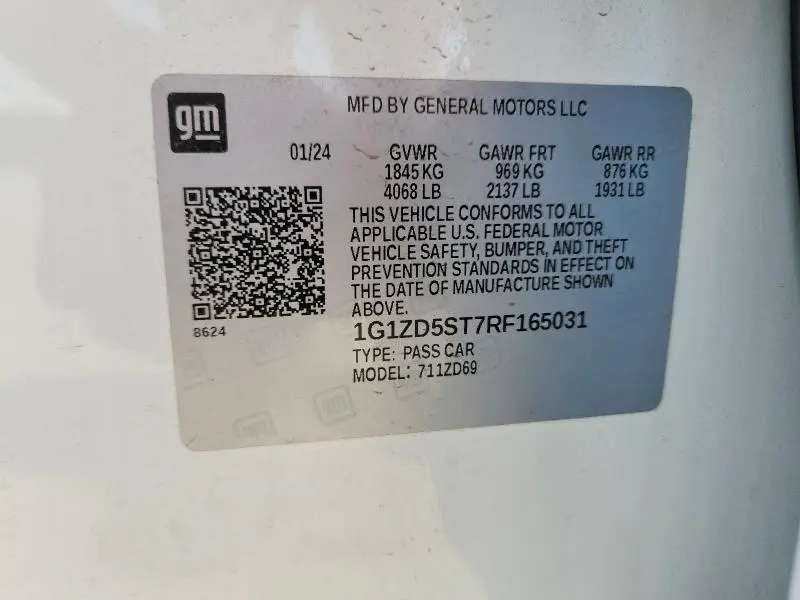2024 CHEVROLET MALIBU LT  