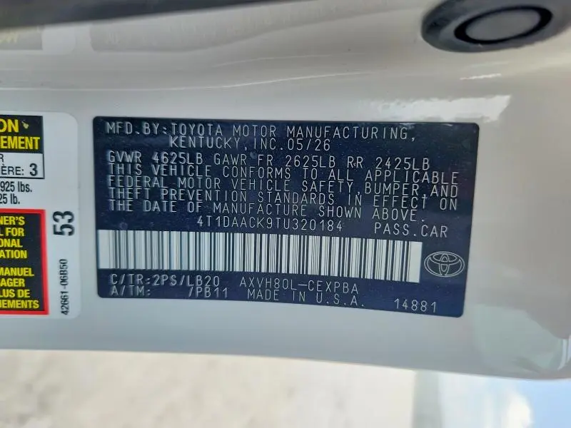 2026 TOYOTA CAMRY XSE  