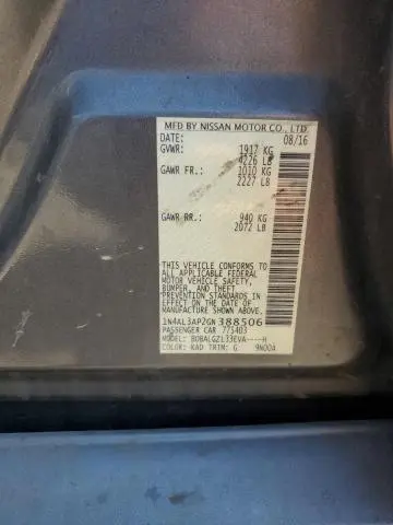 2016 NISSAN ALTIMA 2.5  