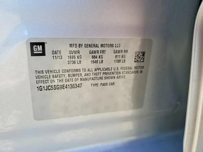 2014 CHEVROLET SONIC LT  