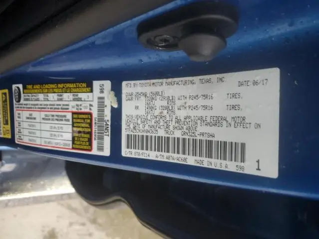 2017 TOYOTA TACOMA DOUBLE CAB  