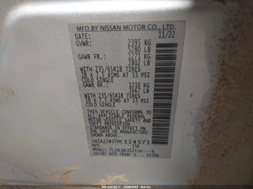 2023 NISSAN MURANO SV INTELLIGENT AWD