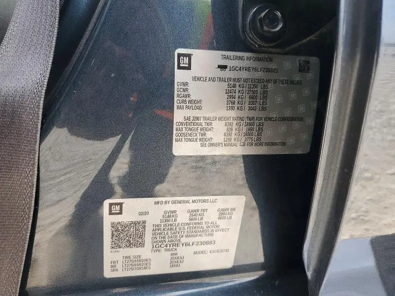 2020 CHEVROLET SILVERADO K2500 HIGH COUNTRY  