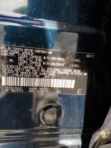 2017 TOYOTA RAV4 HV LIMITED
