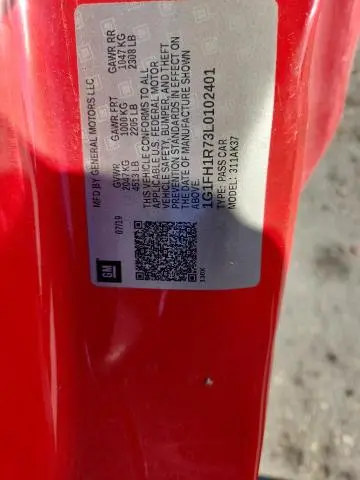 2020 CHEVROLET CAMARO SS  