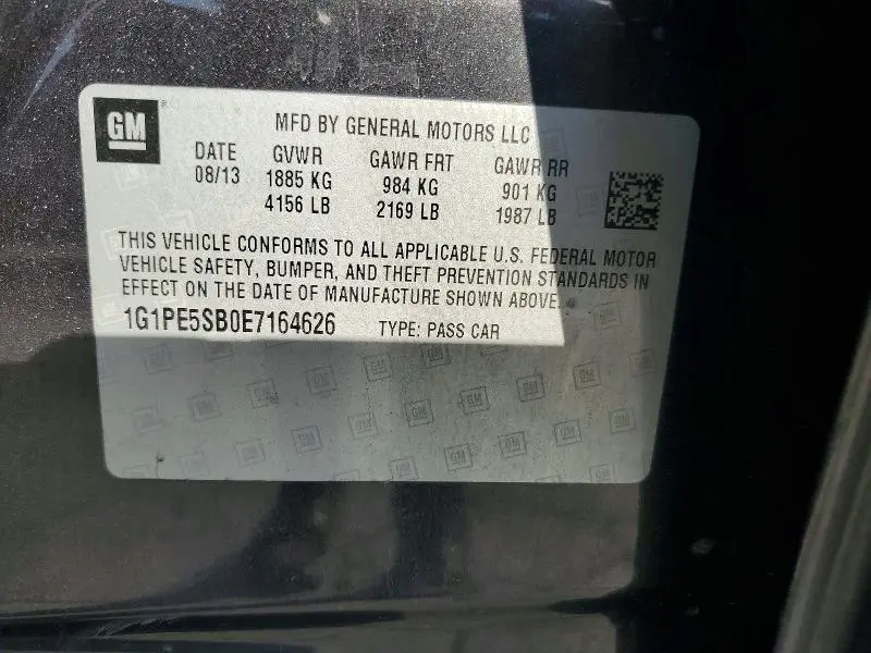 2014 CHEVROLET CRUZE LT  