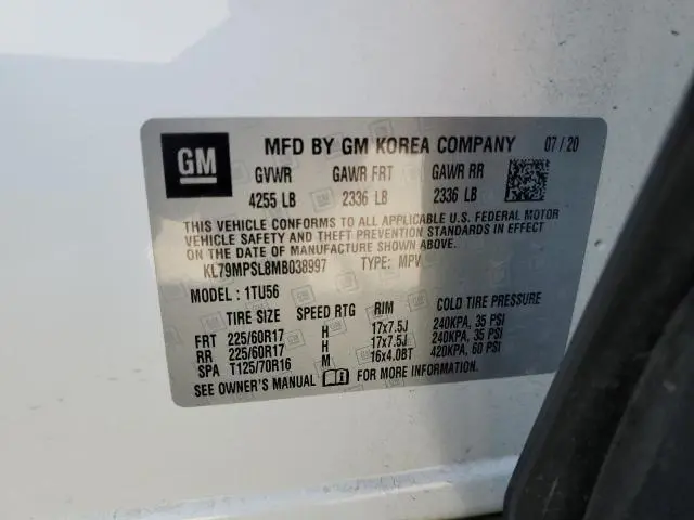 2021 CHEVROLET TRAILBLAZER LT  