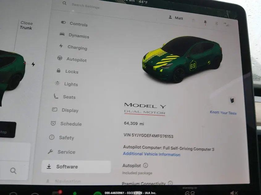 2021 TESLA MODEL Y PERFORMANCE DUAL MOTOR ALL-WHEEL DRIVE