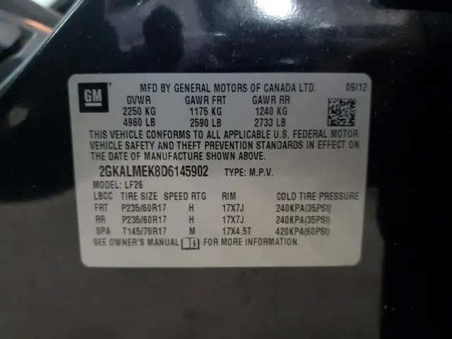 2013 GMC TERRAIN SLE  
