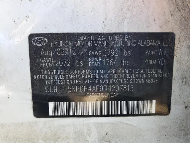 2013 HYUNDAI ELANTRA GLS  