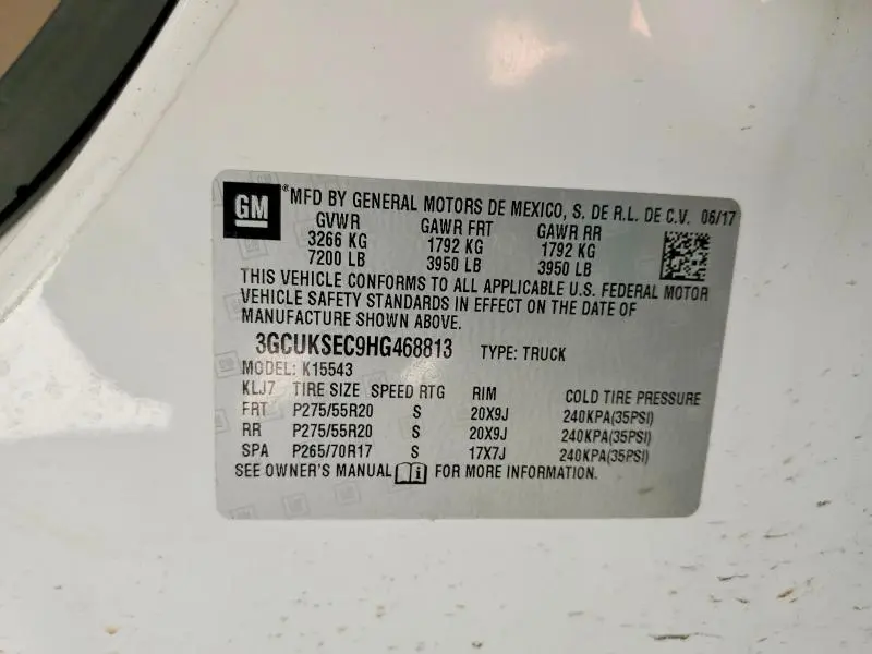 2017 CHEVROLET SILVERADO K1500 LTZ  