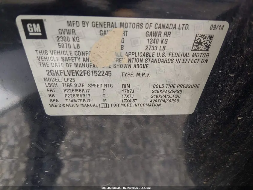 2015 GMC TERRAIN SLE-1