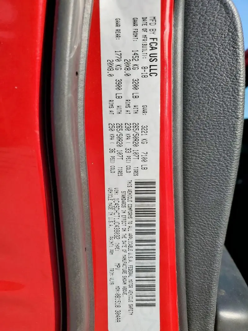 2018 DODGE DURANGO R/T  