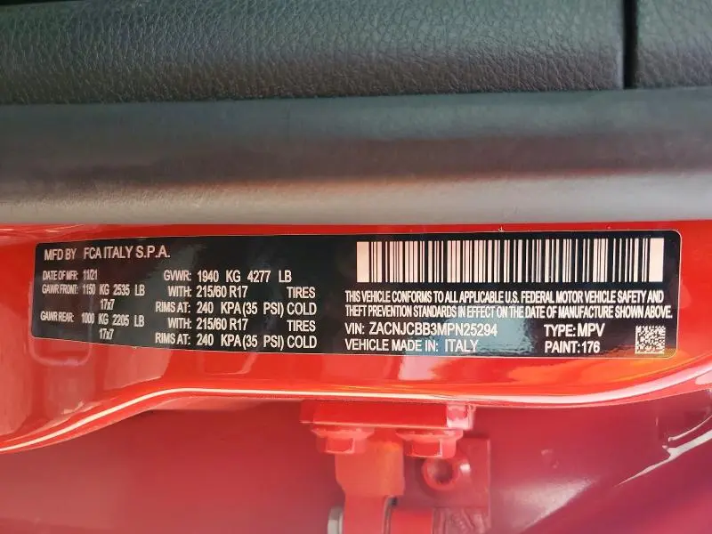 2021 JEEP RENEGADE LATITUDE  
