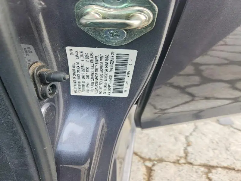 2015 HONDA CIVIC EXL  