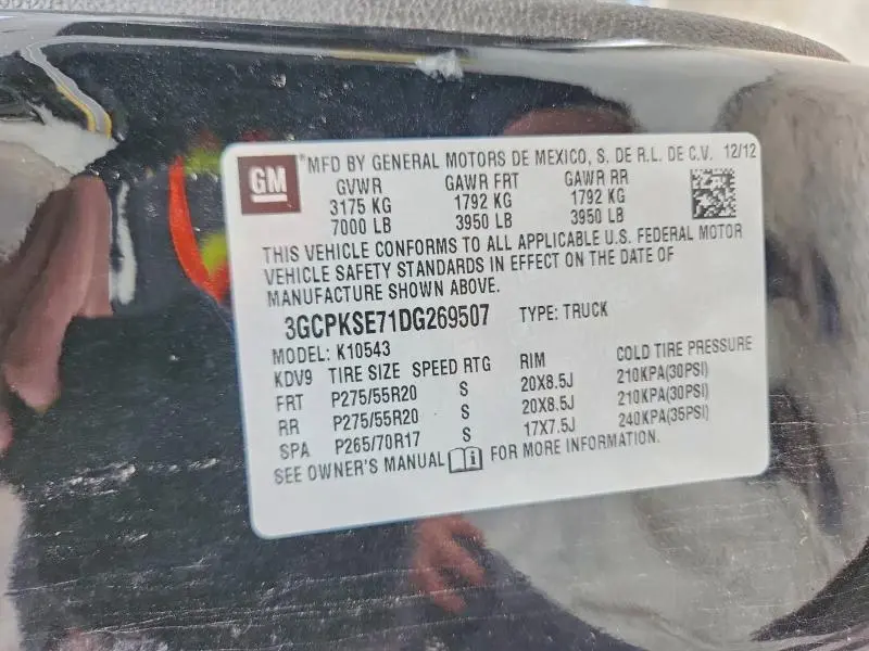 2013 CHEVROLET SILVERADO K1500 LT  