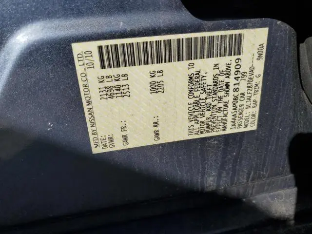 2011 NISSAN MAXIMA S