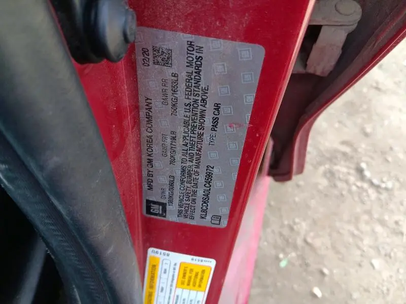 2020 CHEVROLET SPARK 1LT  