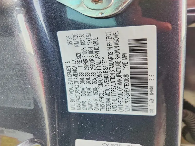 2026 HONDA CR-V   