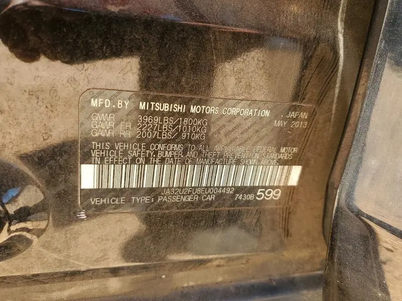 2014 MITSUBISHI LANCER ES  