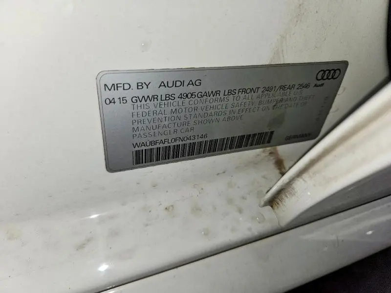 2015 AUDI A4 PREMIUM  
