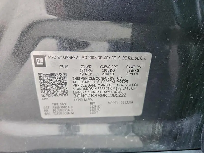 2019 CHEVROLET TRAX LS  