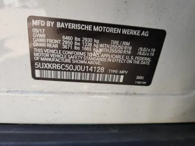 2018 BMW X5 XDRIVE50I  