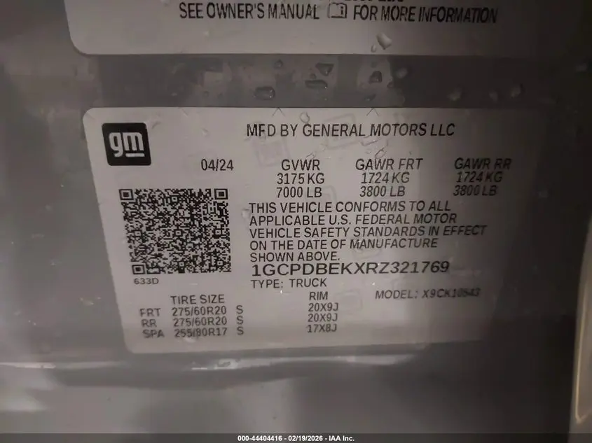 2024 CHEVROLET SILVERADO 1500 4WD  SHORT BED CUSTOM