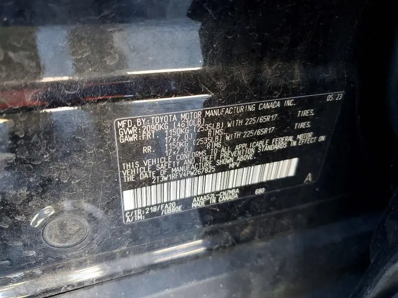 2023 TOYOTA RAV4 XLE  